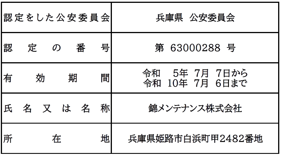 警備業